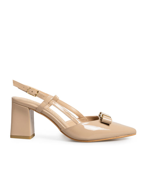 Zapatilla Nude Slingback Moño 20722